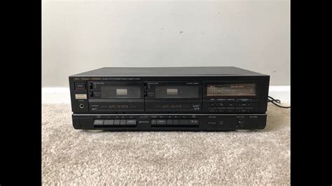 Fisher Cr W780 Stereo Dual Double Cassette Deck Tape Player Youtube