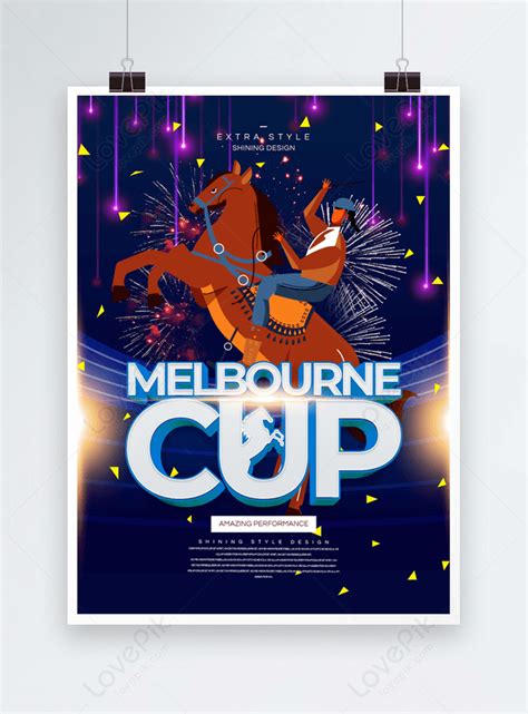 Template Poster Kompetisi Busana Kreatif Melbourne Cup Day Untuk