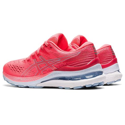 Asics Womens Gel Kayano 28 Running Shoes Blazing Coralmist