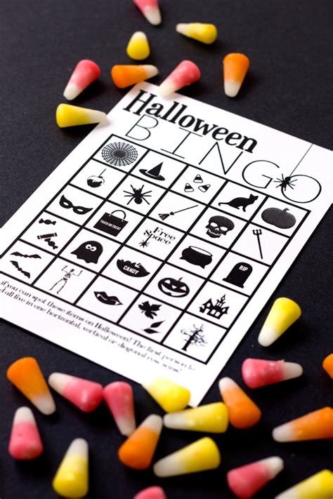 Free Halloween Bingo Game With Candy Corn Markers Recycled Crafts