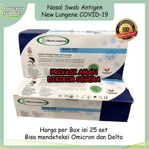 Jual Alat Test Antigen New Lungene Nasal Swab Kemenkes ORIGINAL HARGA