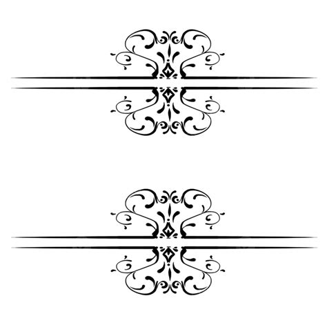 Hand Painted European Classical Pattern Dividing Line Decoration European Style Classical