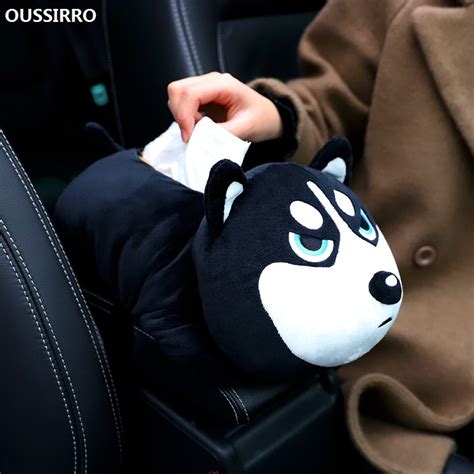 New Universal Car Armrest Box Tissue Box Creative Cartoon Cute Tissue