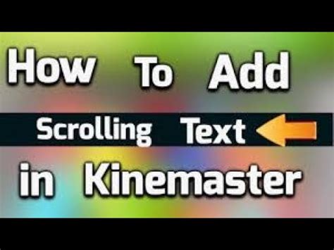 HOW TO ADD SCROLLING TEXT ANDROID MOBILE SE RUNNING TEXT VIDEO