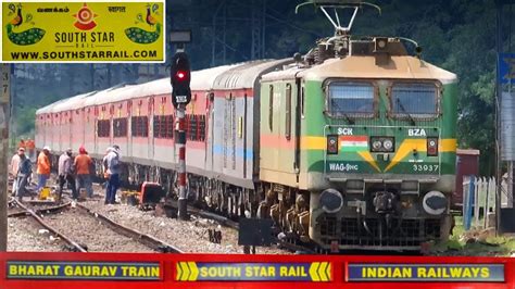 Green Loco Red Lhb Rake South Star Rail Bharat Gourav Train Indian