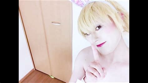 Selfie Video Silver Bunny Girl Japanese Crossdressing Part 2