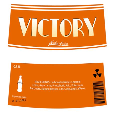 Fallout Nuka Cola Victory label 0.35L by Magnev on DeviantArt