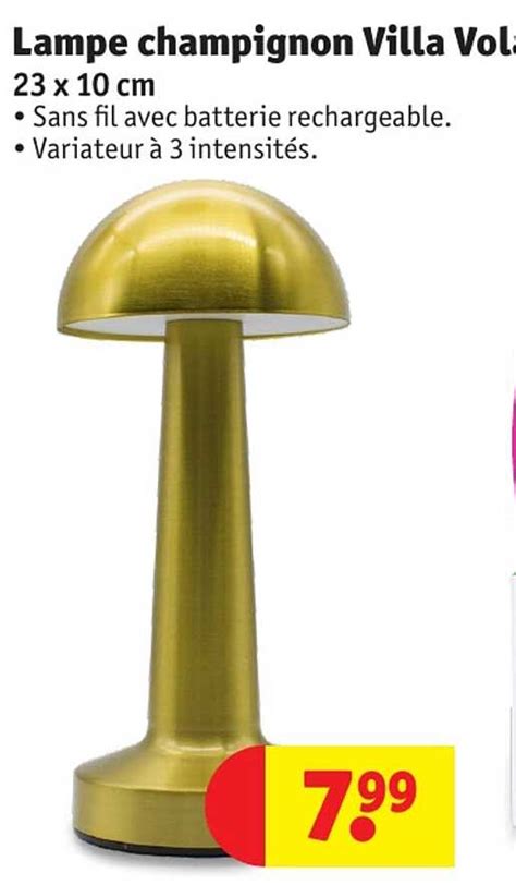 Promo Lampe Champignon Villa Volance Chez Kruidvat ICatalogue Fr