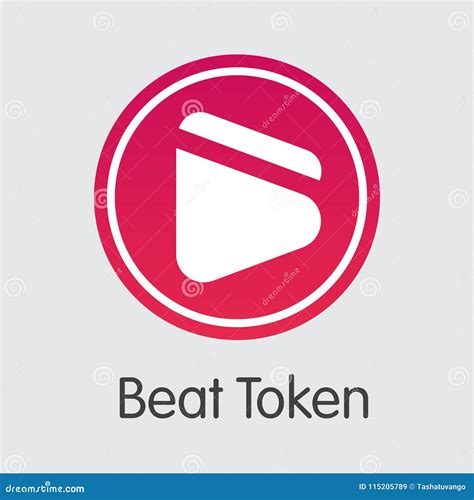 Beat Token Virtual Currency Coin. Vector Logo of BEAT. Stock Vector ...