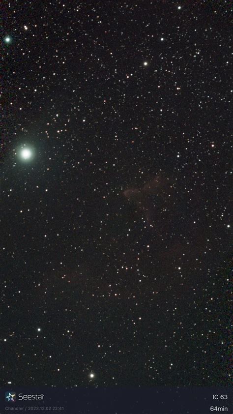 IC 63 Straight Out Of The Seestar S50 Photo Gallery Cloudy Nights