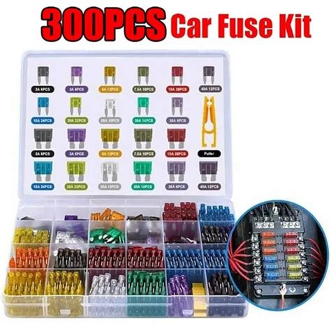 300 PI CES KIT Fiable Assortiment De Fusibles Lame De Voiture Fusible