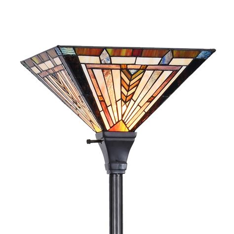 Buy Tiffany Torchiere Floor Lamp Stained Glass Lamp Shade Vintage