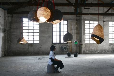 PulpLamps Recycle Old Newspapers into Amorphous Cocoon-Like Lamps