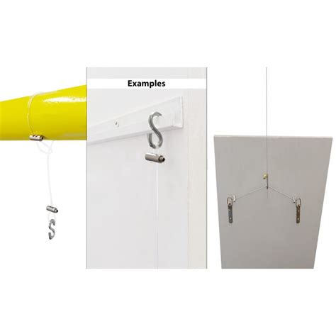 black steel cable loop   ends