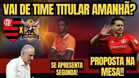 FLA VAI DE TIME TITULAR AMANHÃ PROPOSTA NA MESA POR MAURICIO