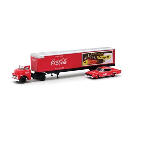 M2 Machines Auto Hauler Transport Rig COCA COLA 1957 DODGE COE 1966