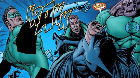 Green Lantern Knocks Out Batman With One Punch Youtube