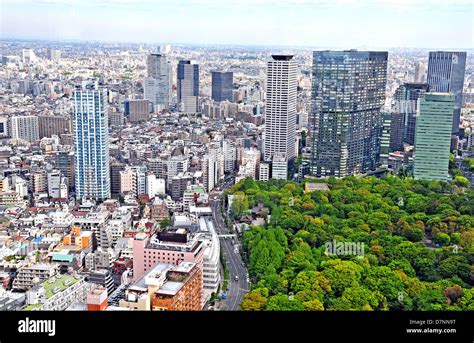 aerial view Shinjuku Tokyo Japan Stock Photo - Alamy