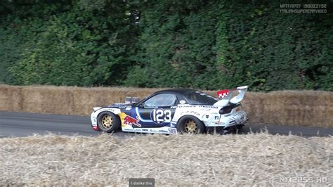 Mazda Rx 7 With A 26b Four Rotor Drifting At Goodwood Fos Engine Swap