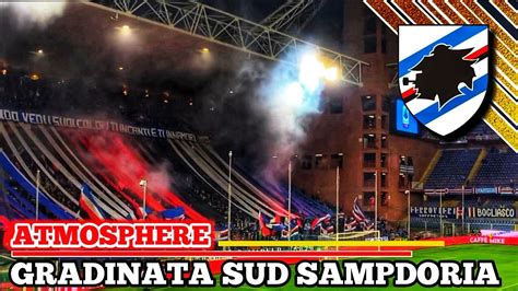 Tifosi Gradinata Sud Sampdoria Disappointed Throw Pyro To Field