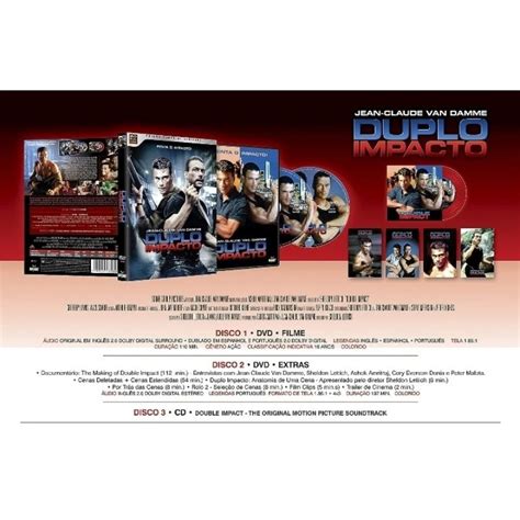 Dvd Box Dvd S Cd Cart Es Jean Claude Van Damme Duplo Impacto