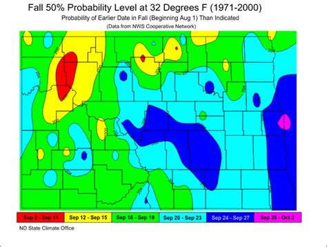 Fall Frost North Dakota State Climate Office Ndsu