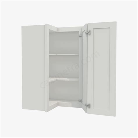 AW WSQ2436 Easy Reach Wall Corner Cabinet Forevermark Ice White