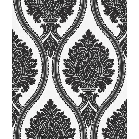 Bandm Arthouse Corona Black White Damask Wallpaper 293220