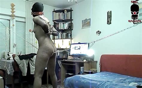 Penis Gagged Slave Slut Is Hard Whipped And Screaming Nice While Riding The Rope Xhamster