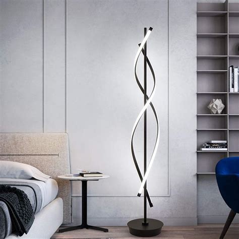 EIDISUNY Lampadaire Moderne Pour Salon Lampadaires LED En Spirale Avec