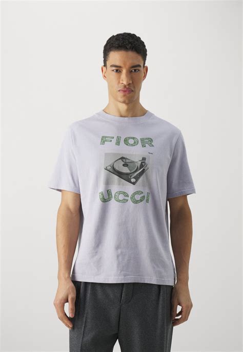 Fiorucci Vinyl Unisex T Shirt Med Print Purple Syrenlila