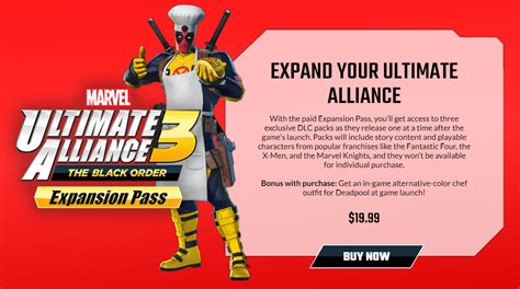 Marvel Ultimate Alliance 3 The Black Orders Expansion Pass Dlc Packs