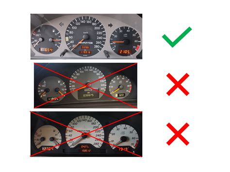 Tacho Display F R Mercedes Clk W Anzeige Kombiinstrument Lcd Mitte