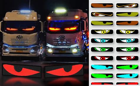 2pack Ojos Led Para Carro Ojos Led Para Camion Trailer Pantalla Led Flexible Grande