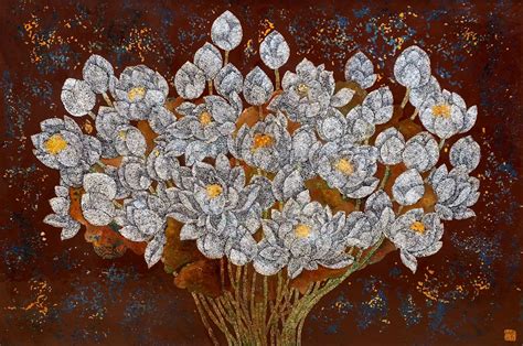 Artist Chau Ai Van Vietnamese Lacquer Paintings On Wood Nguyen Art