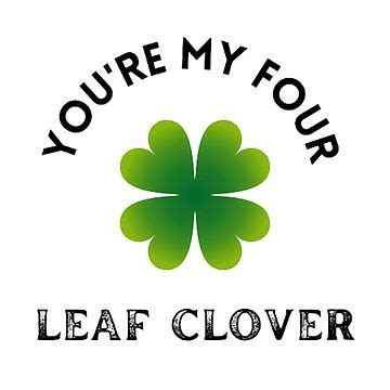 Cute Cartoon Style Four Leaf Clover Sticker For Sale By ADV T DS