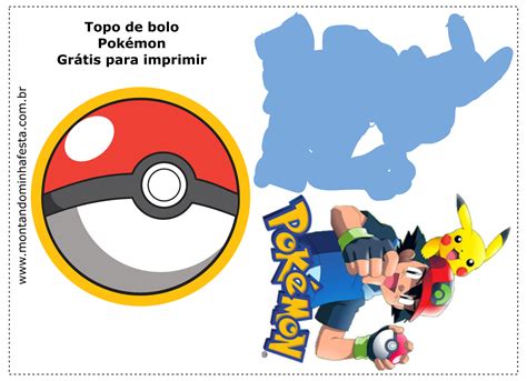 Painel Pokémon Para Imprimir - Kit festa Pokémon grátis para imprimir - Montando Minha Festa