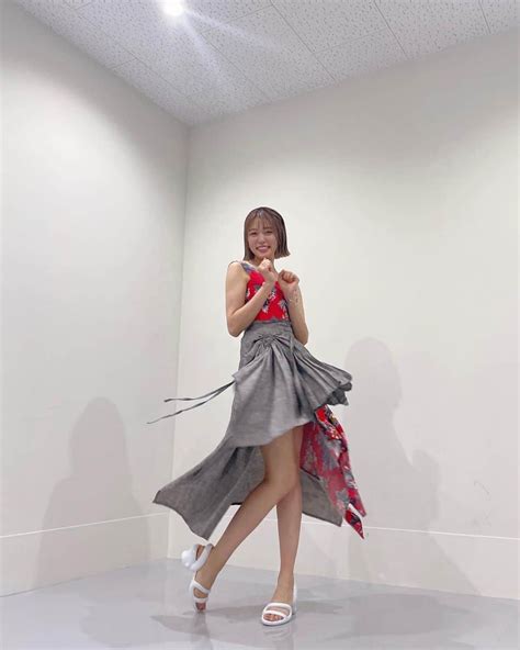 王林さんのインスタグラム写真 王林instagram 「 おうりんのぬの🎀 Ntv突破ファイル 🍒赤ワンピース 95jieun Tokyo Ntv突破ファイル 🐬シャツ