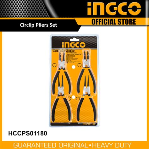 Ingco Pcs Circlip Pliers Set Carbon Steel Hccps Iht Lazada Ph