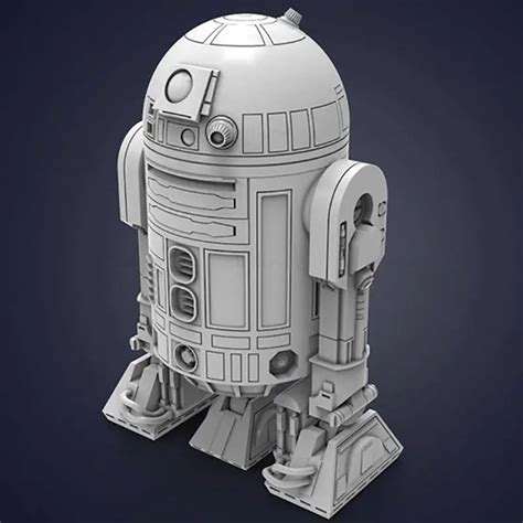 R2 D2 Droid Star Wars 3d Print Model Stl