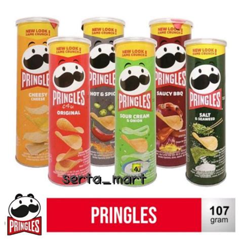 Jual Pringles Potato Chips 107gr Keripik Kentang Potato Crisps