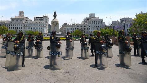 Pnp Asigna M S Efectivos Para Mantener Orden Durante Protestas