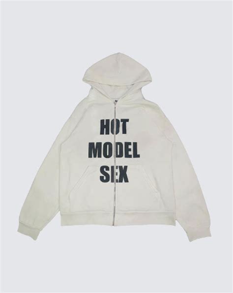 Vetements Hot Model Sex White Zip Up Hoodie Sply