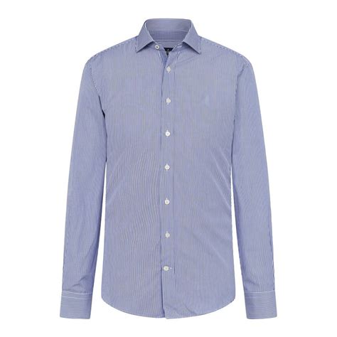 Hackett Bengal Stripes Pc Long Sleeve Shirt Blue Dressinn