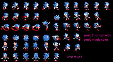 sonic cd sprites (sonic mania color) by tetoman63 on DeviantArt