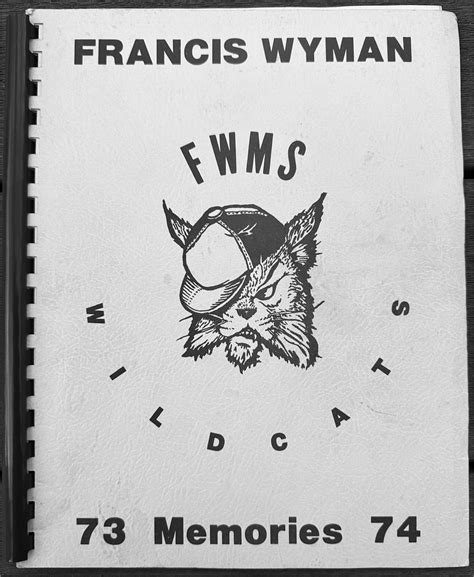 Francis Wyman Middle School 73/74 yearbook – Burlington Retro