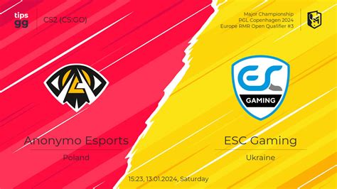 Anonymo Esports Vs ESC Gaming 13 01 2024 Live Odds Match Betting