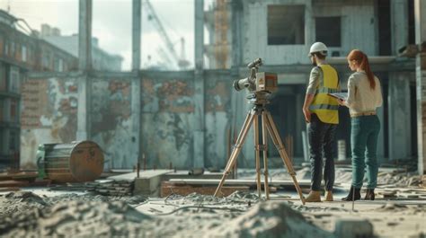 Premium Photo Surveyor Using Theodolite Surveying Optical Instrument