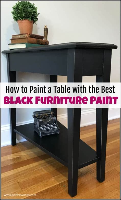 How To Paint A Table With The Best Black Furniture Paint Stain