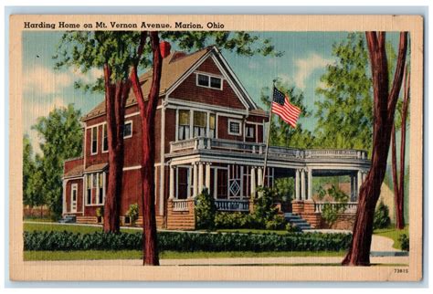 C1940s Harding Home On Mt Vernon Avenue Marion Ohio Oh Vintage